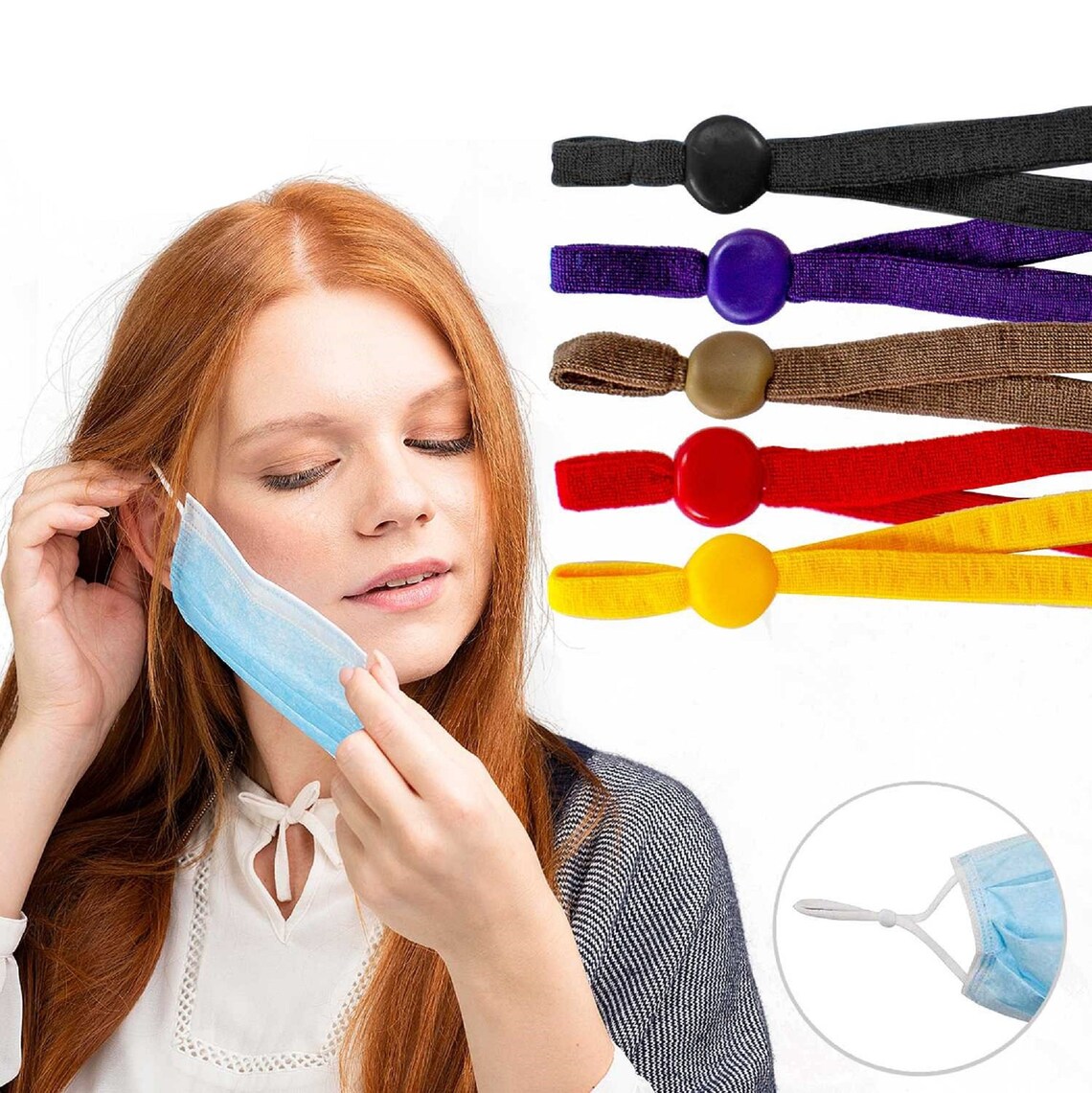 Adjustable Elastic Bands for Face Mask Flat Elastic Straps Etsy