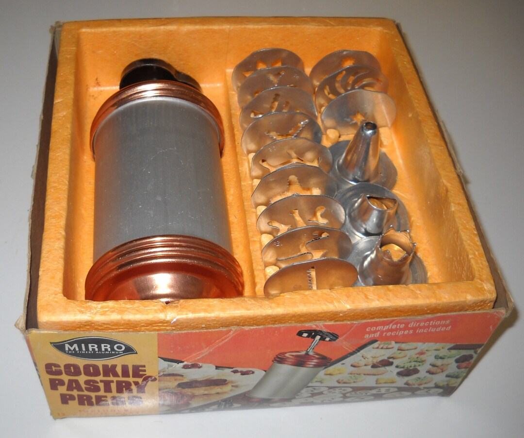 Vintage MIRRO COOKIE Press Complete Set 17 Piece Set Cookie Etsy