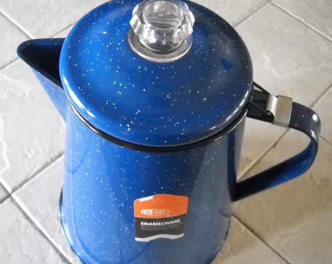 Like New, Enamel Ware GSI Camping Ready, Blue / White Speckle, Camp or