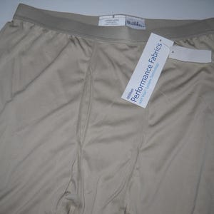 New Issue, Milliken Military Cold Weather, Performance Thermal Fabric  Long Johns, Pants, Drawers, Size Medium, Tan Color, Made In USA **