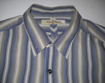 Katherine Hamnett 100% Silk Shirt. Size S. Navy Blue Unisex - Etsy