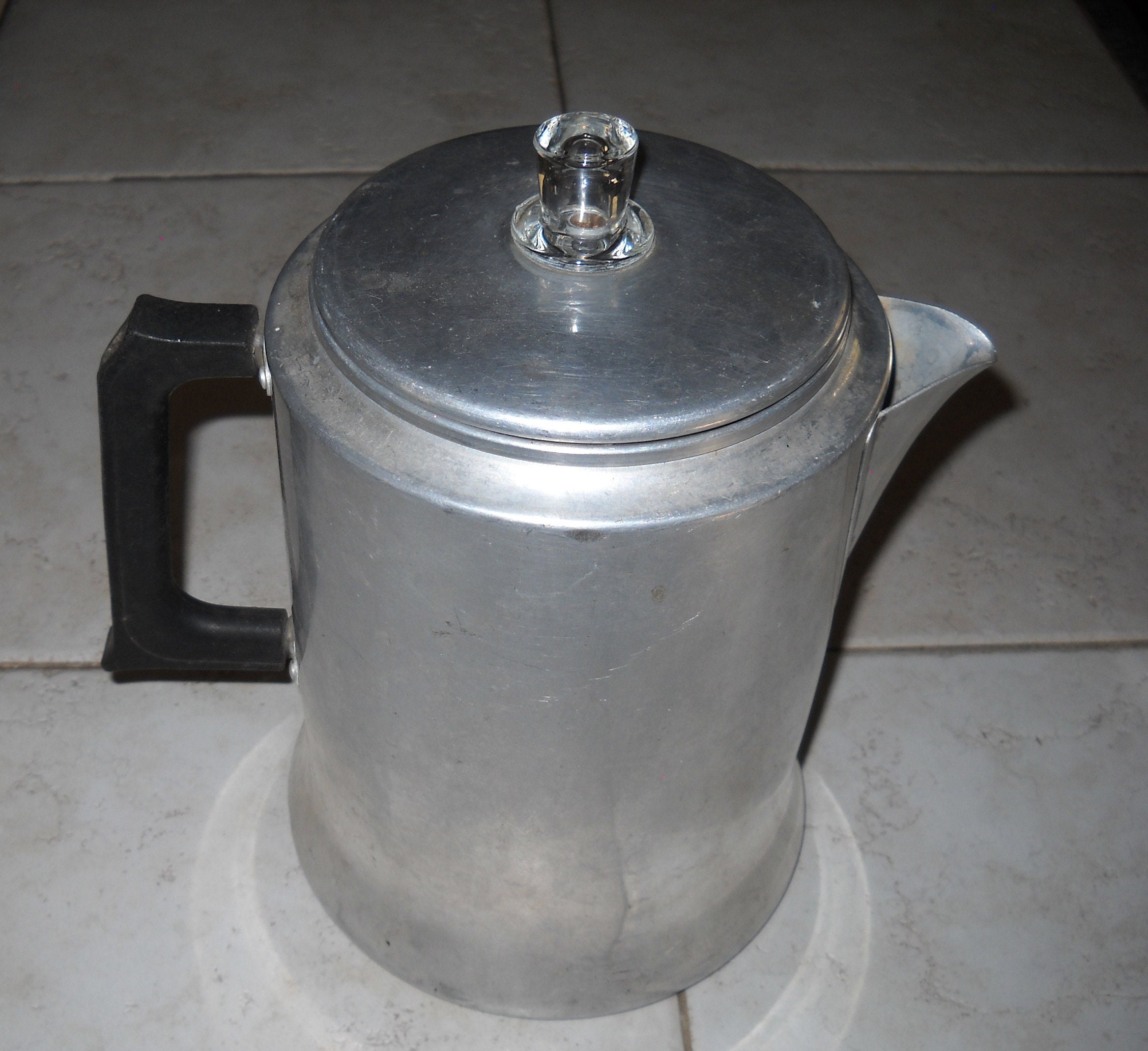 Vintage Percolator Electric Coffee Maker, Presto S-20, silver, used, good  condit