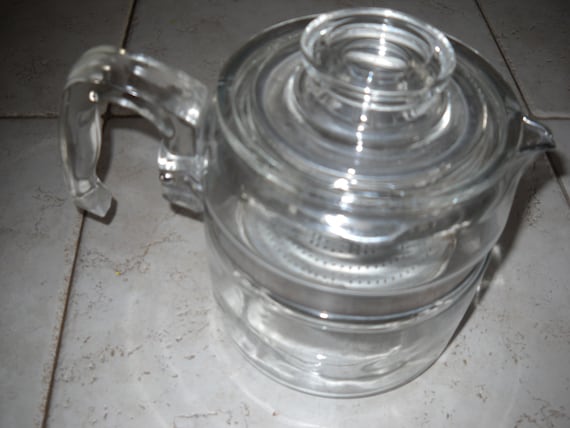 Pyrex 7756-B Glass Stove Top Percolator 