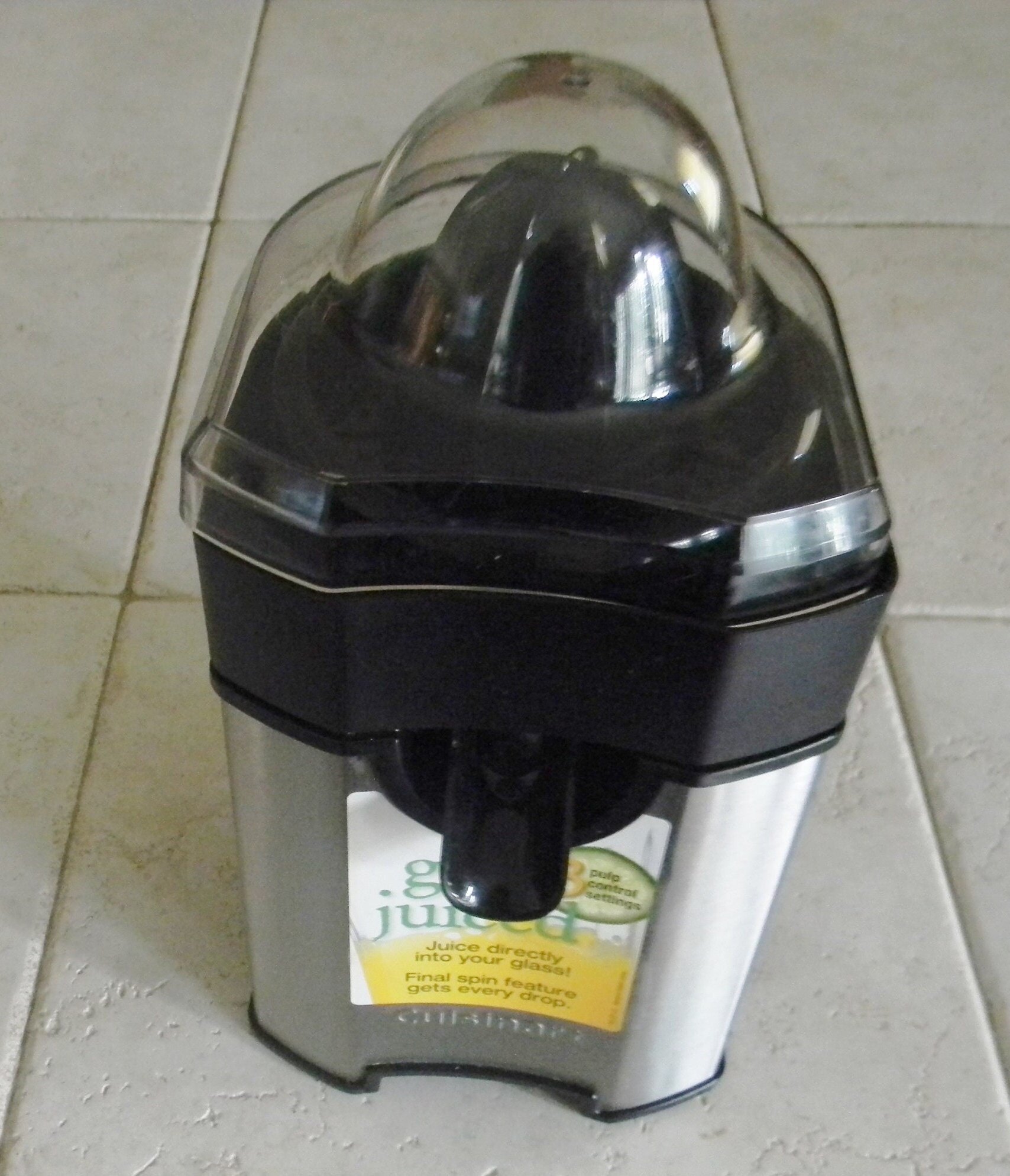 Cuisinart ccj500 citrus juicer top