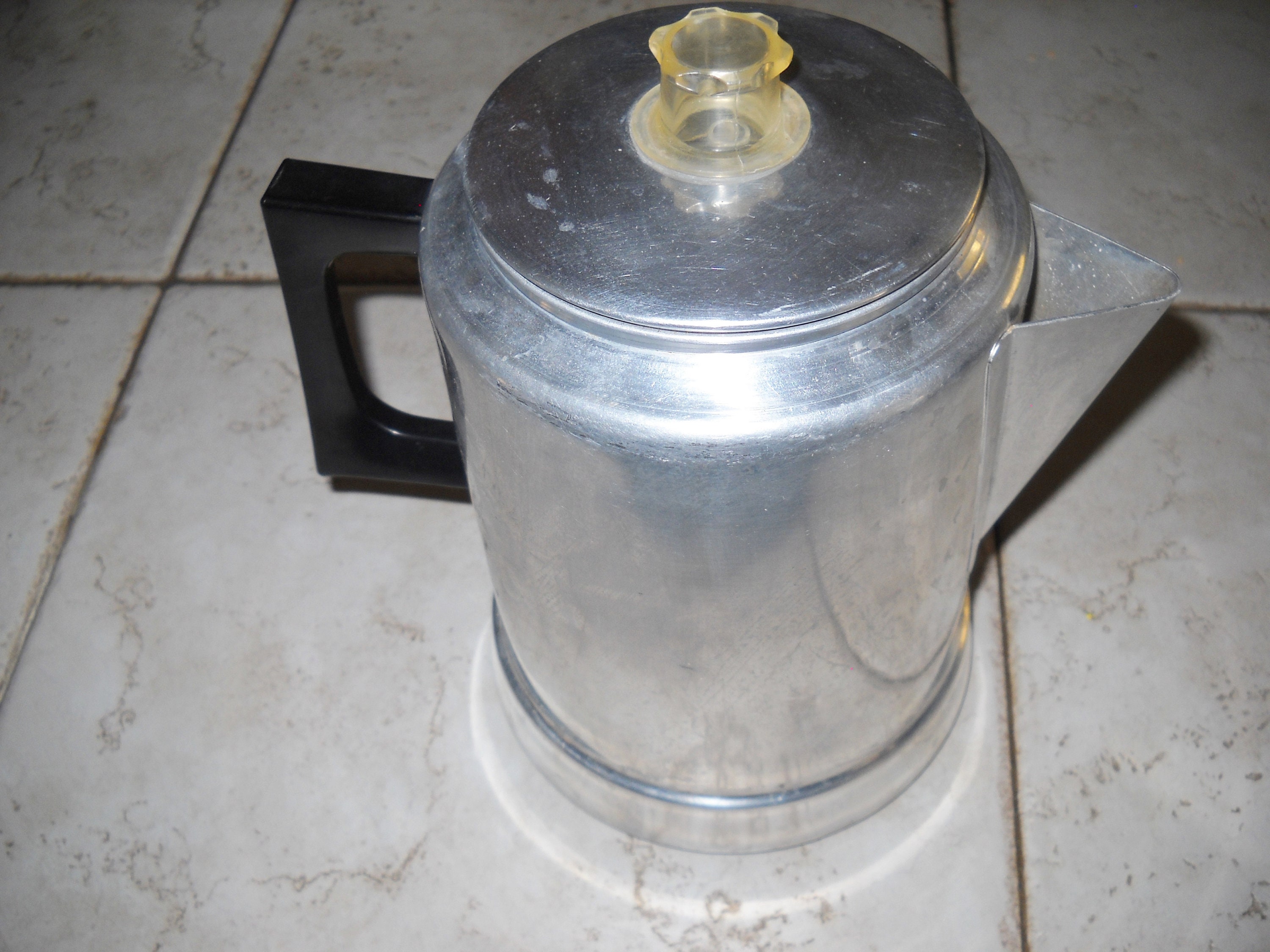Vintage 1960s Comet Coffee Pot Percolator - Aluminum 9 Cup