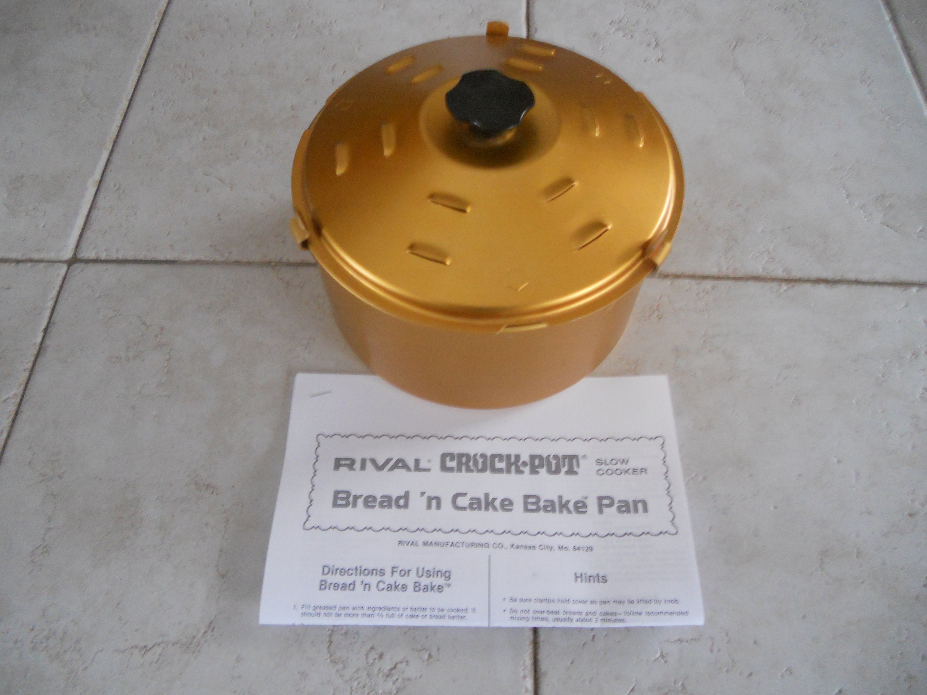 Vintage Rival Bread 'N Bake Pan for Crock Pots & Slow Etsy