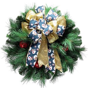Evergreen Christmas Front Door Wreath, Holiday Decoration, Winter Wreath, Country Decor