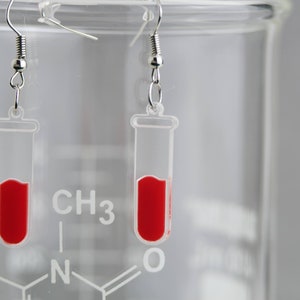 Test tube earrings
