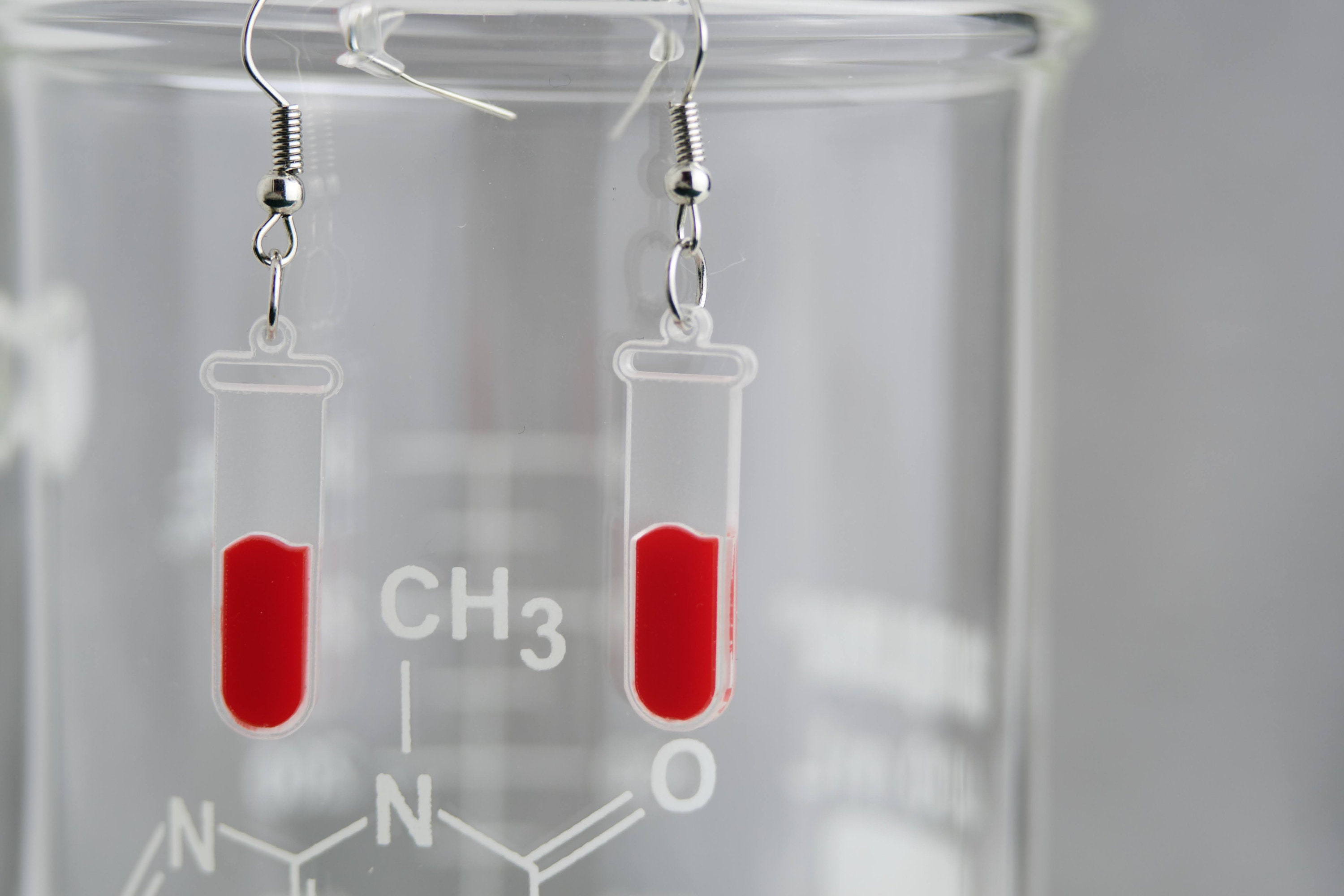 Test tube earrings Etsy