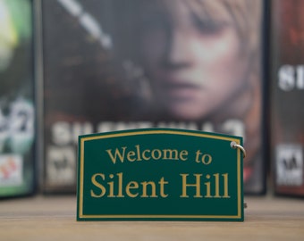 Silent Hill welcome sign keychain