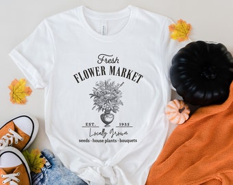 Vintage Floral Spring Shirt: Fresh Farm Flower Market Tee
