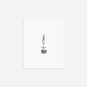 Mini biglietti da visita con camme da arrampicata, biglietti e buste bianche, disegni a tratto sottile con penna e inchiostro, disegni in bianco e nero, cancelleria minimalista