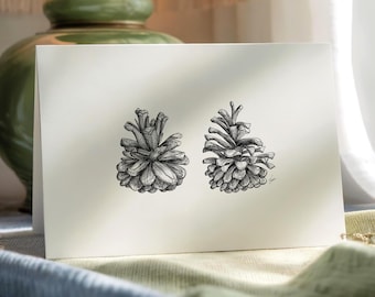 Ponderosa Pinecones Notecards, Blank Cards and Envelopes