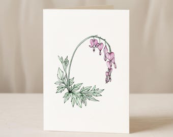 Bleeding Heart Notecards, Blank Cards and Envelopes
