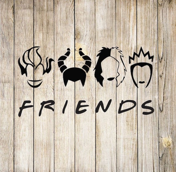 Disney Villains Friends Svg Download Etsy