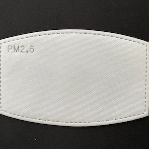 Packs of 10 & 20 PM2.5 Face Mask Filters, Replaceable Multi-layered Filters with Meltblown, Carbon-Activated fabric, and Non-woven fabric