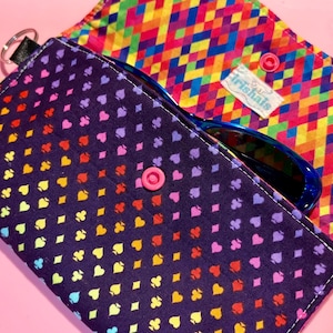 Glasses Case - Dark Card Suits