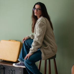 Kurt Cobain Cardigan, Mohair Cardigan, Kurt Cobain Sweater, 90's Grunge Cardigan, Mens Unisex Cardigan, MTV Unplugged Nirvana Concert