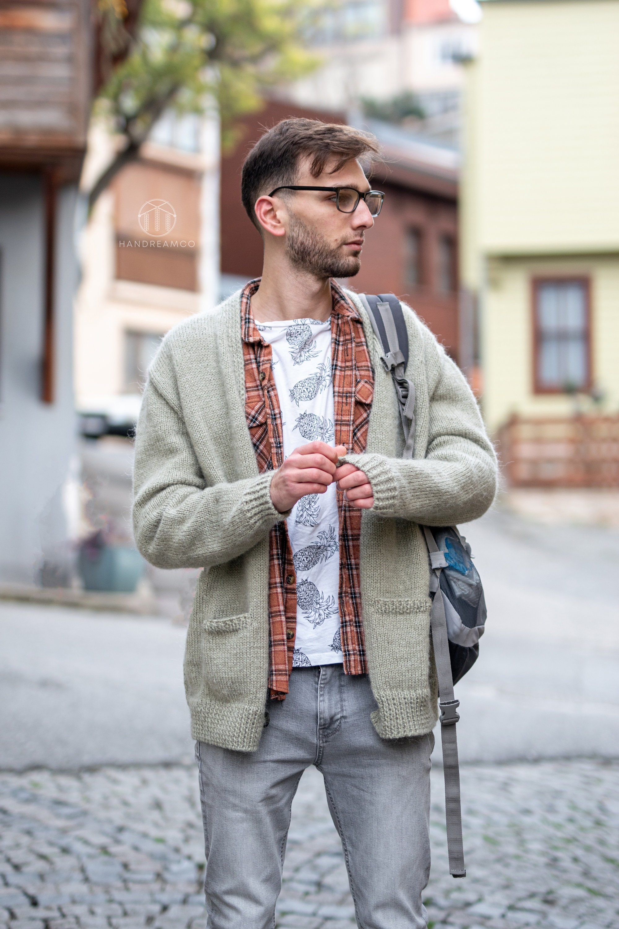 Kurt Cobain MTV Cardigan, Mohair Cardigan, Green Cardigan Kurt Cobain MTV Cardigan, Mohair Cardigan, Green Cardigan