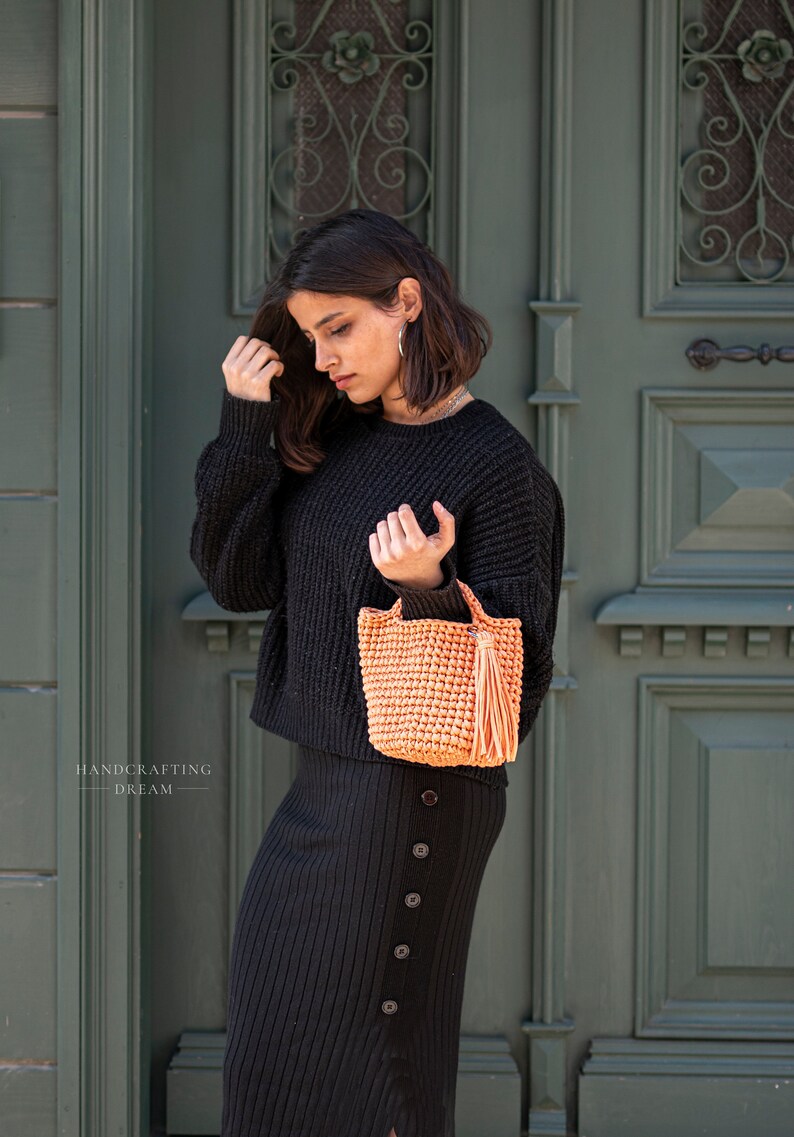 Crochet Bag Crochet Small Bag Crochet Handbag Mini Bag Etsy