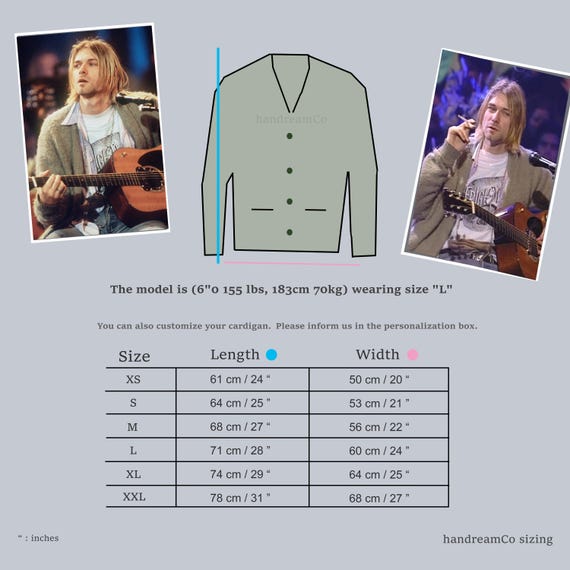 Kurt Cobain MTV Cardigan, Mohair Cardigan, Green Cardigan
