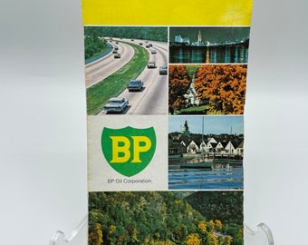 Vintage 1972 BP Miami and Vicinity Road Map, by Rand McNally & Company