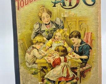 Antique Collectible 1903 Little Toddler’s ABC Book by W. B. Conkey Company