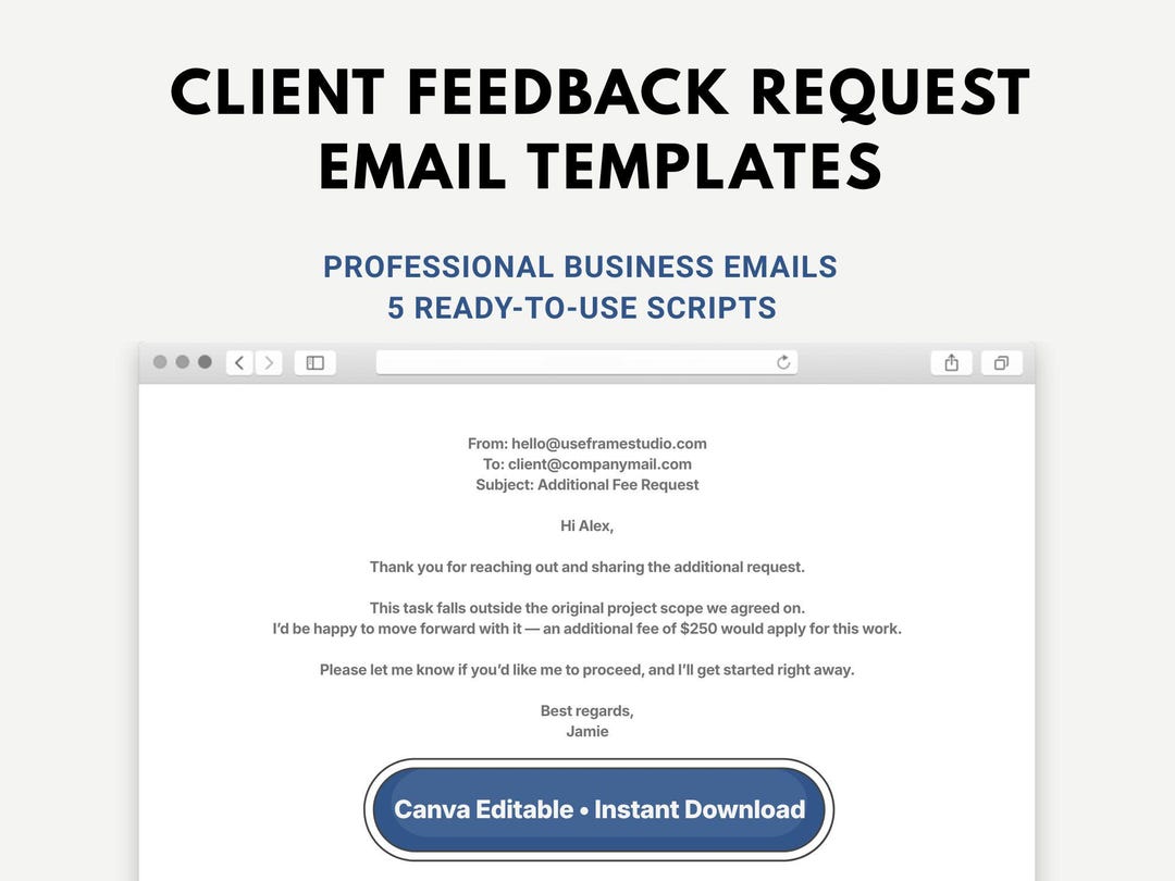 Client Feedback Request Email Templates | Professional Follow-up Emails ...