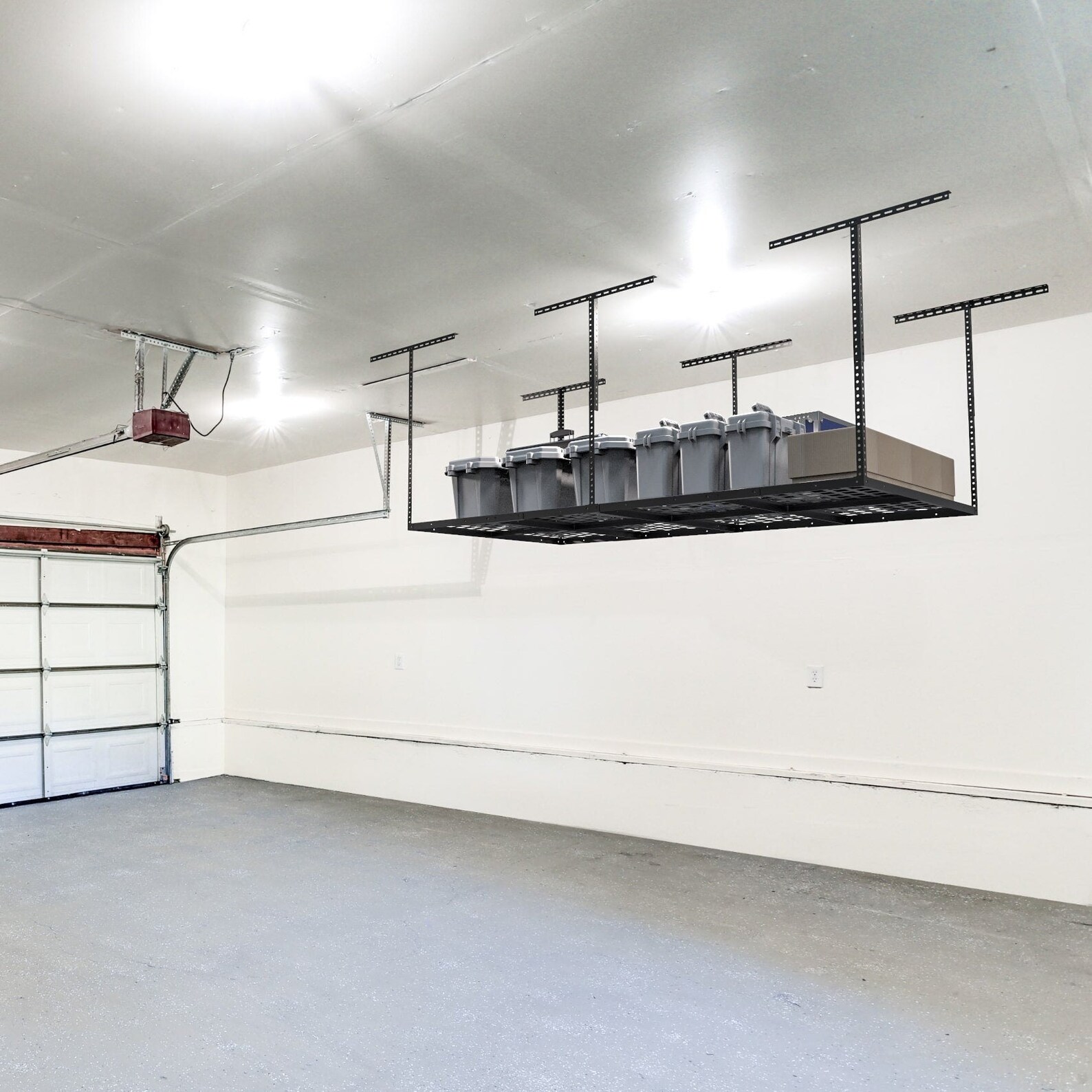 Overhead Garage Storage Rack Adjustable Ceiling Storage Etsy