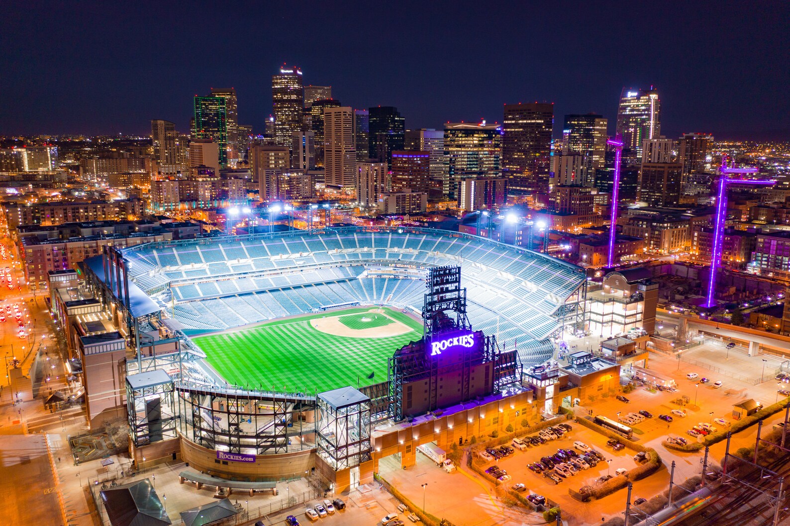 Coors Field Downtown Denver Colorado Cityscape Photo Print Etsy