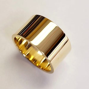 18K Gold Wedding Ring Item 1190 Wedding Band 12.5 mm