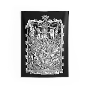 The workers maypole Wall Flag