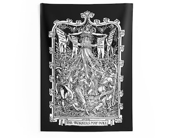 The workers maypole Wall Flag