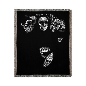 The People Woven Blanket / Art Blanket / Throw Blanket / Woven Wall Hanging