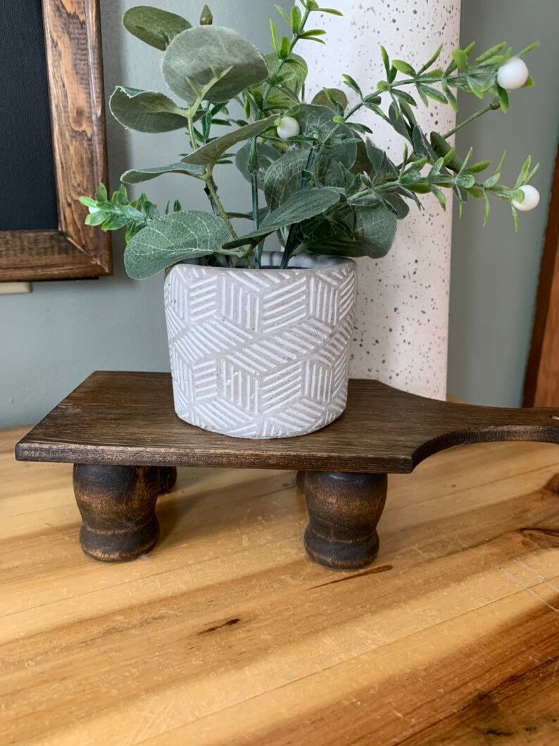 wood stand Farmhouse wood stand Cutting Board Riser Farmhouse Riser Wood Riser