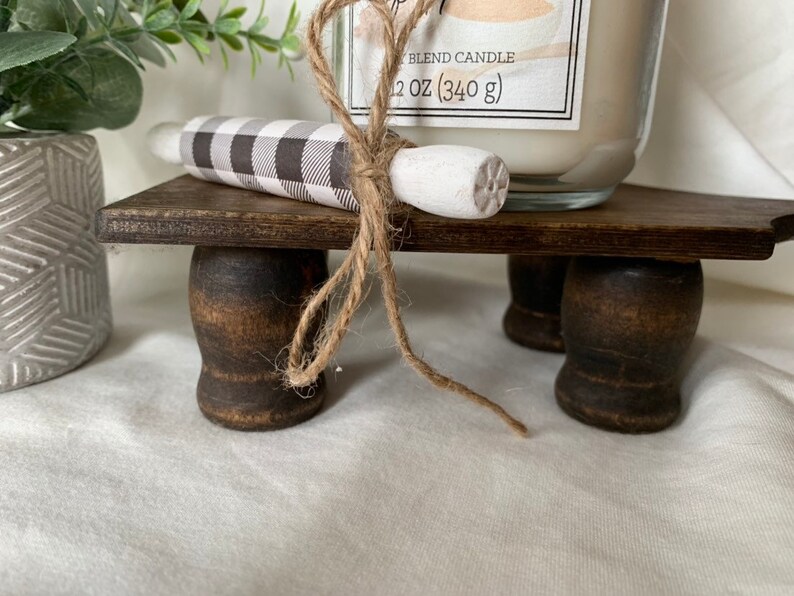 wood stand Farmhouse wood stand Cutting Board Riser Farmhouse Riser Wood Riser