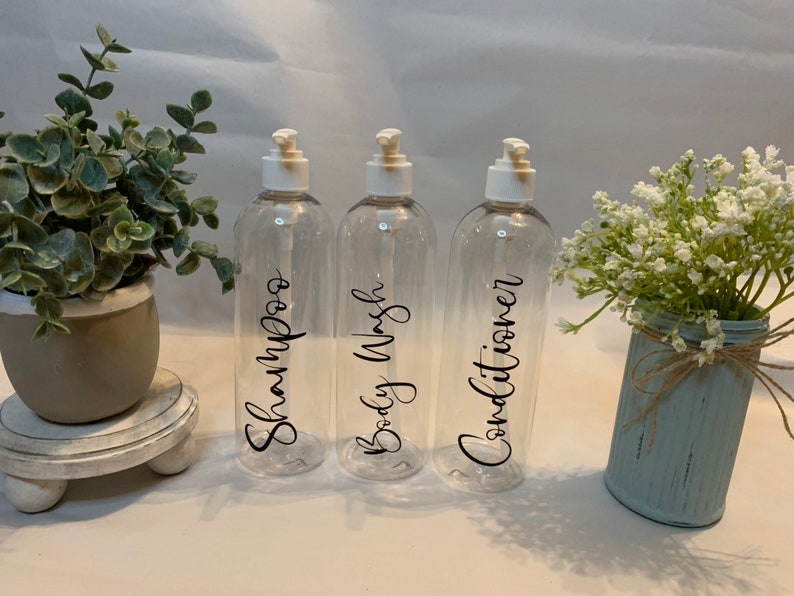 Reusable Bathroom Bottles Shampoo Bottle Body Wash Etsy