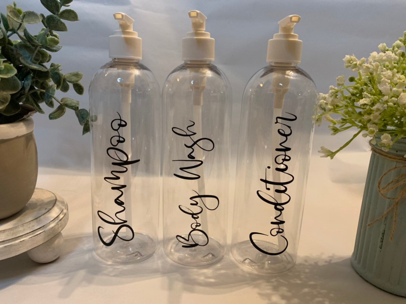Reusable Bathroom Bottles Shampoo Bottle Body Wash Etsy