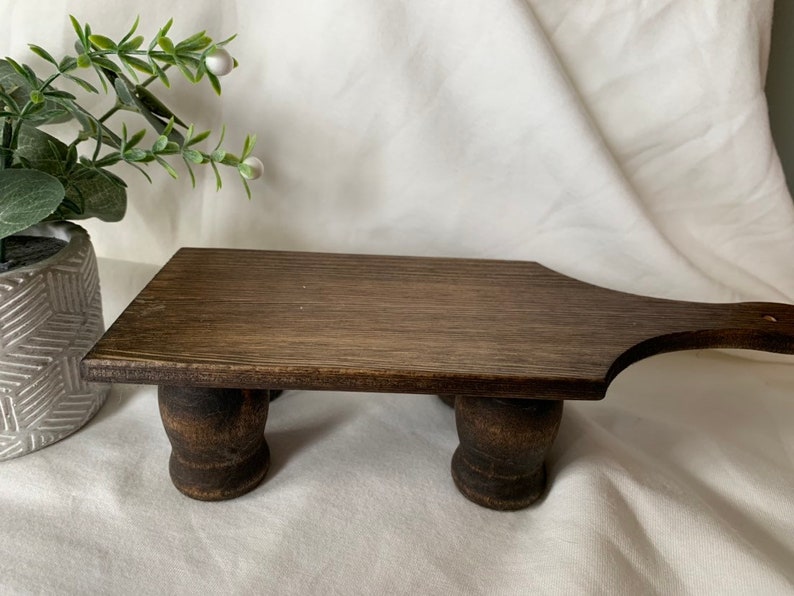 wood stand Farmhouse wood stand Cutting Board Riser Farmhouse Riser Wood Riser