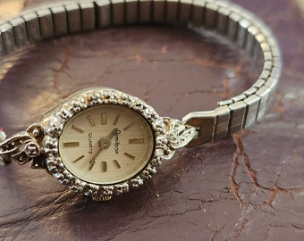 Vintage Armitron Ladies Diamond accent Watch