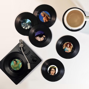 6 Sottobicchieri Vintage In Silicone Con Portasottobicchieri: Antiscivolo, Retrò E Flessibili Per Casa, Ufficio O Idea Regalo Originale - 3