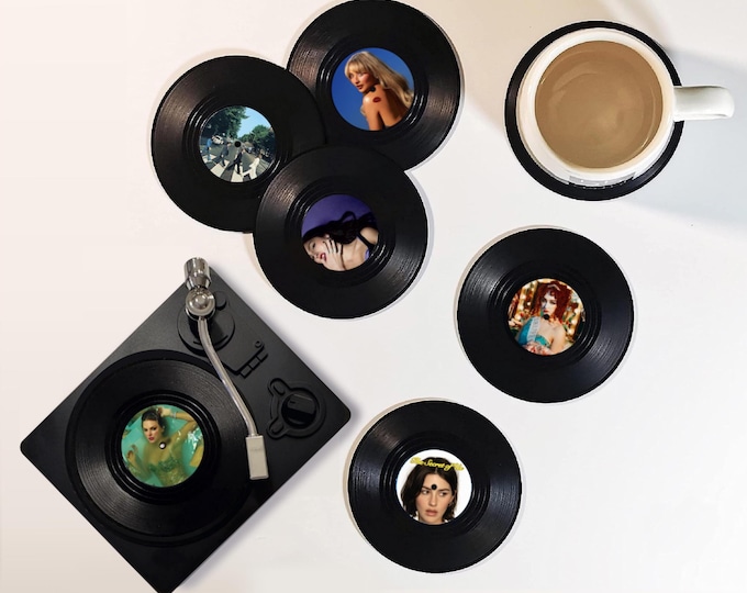 Custom Vinyl Record Coasters