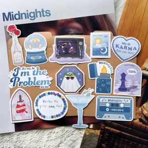 Taylor inspired Midnights sticker set (13 pc)