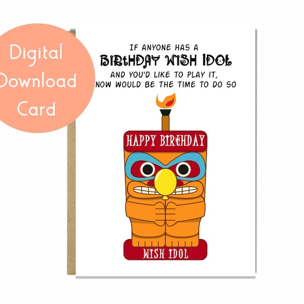 Afdrukbare Survivor Happy Birthday Card, Survivor Idol Verjaardag Wenskaart, Quarantaine Sociale Afstand Verjaardagskaart