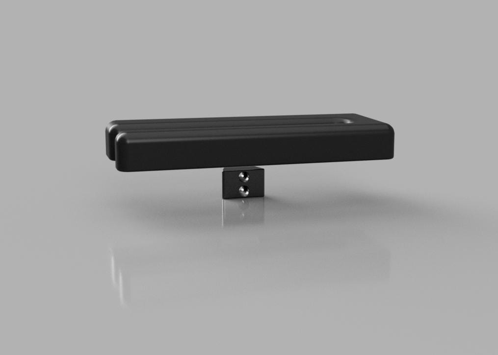 Floating Slotted Skateboard Rack – Sleek Wall-Mounted Design