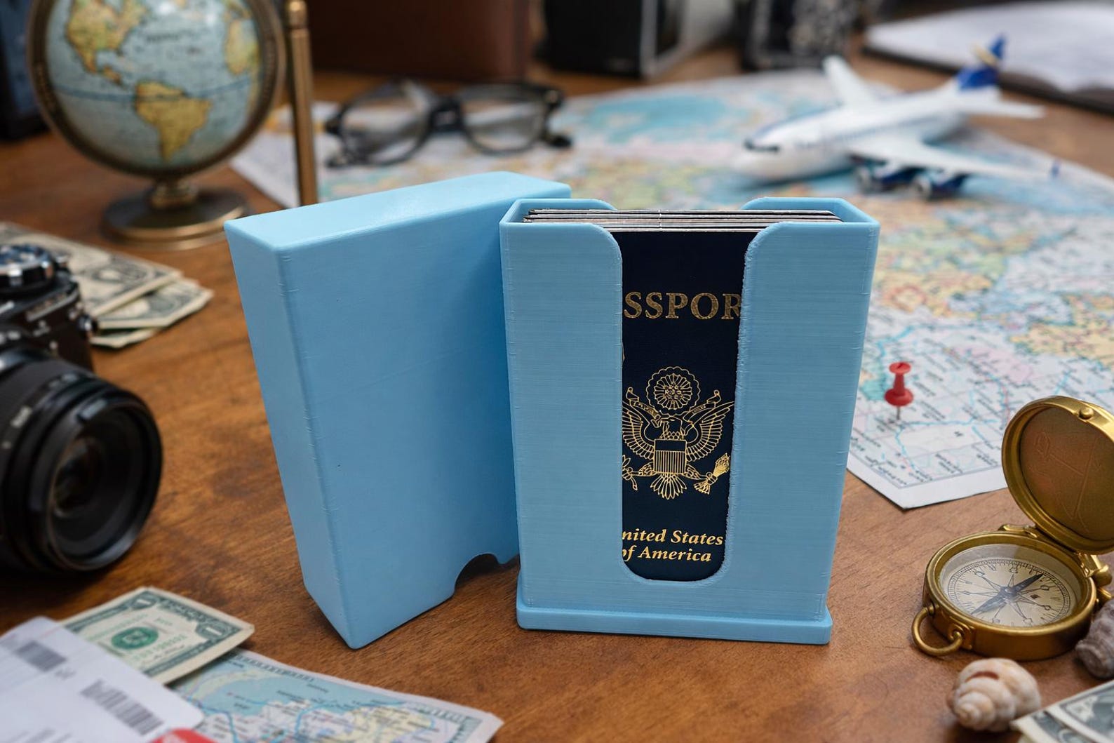 Travel Passport Storage Box – Organizer for Passports & Documents - Etsy