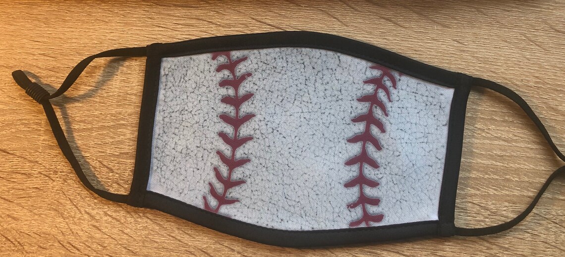 Baseball Face Mask Washable/reusable/flexible Adult or Child Etsy
