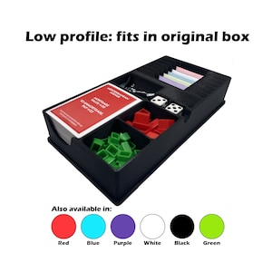 KDD Low Profile Organizer for Monopoly Game Piece Storage
