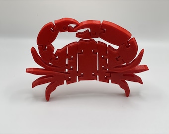 Sensory Crab Toy, Articulated Crab Fidget Toy