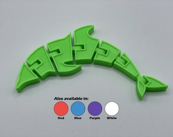 Sensory Dolphin, Articulated Dolphin Fidget Toy, Flexi Dolphin
